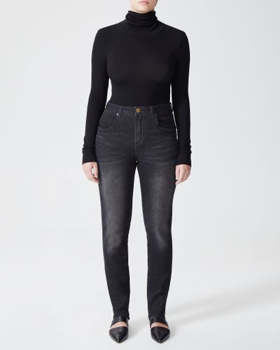 Seine High Rise Skinny Jeans 27 Inch - Black